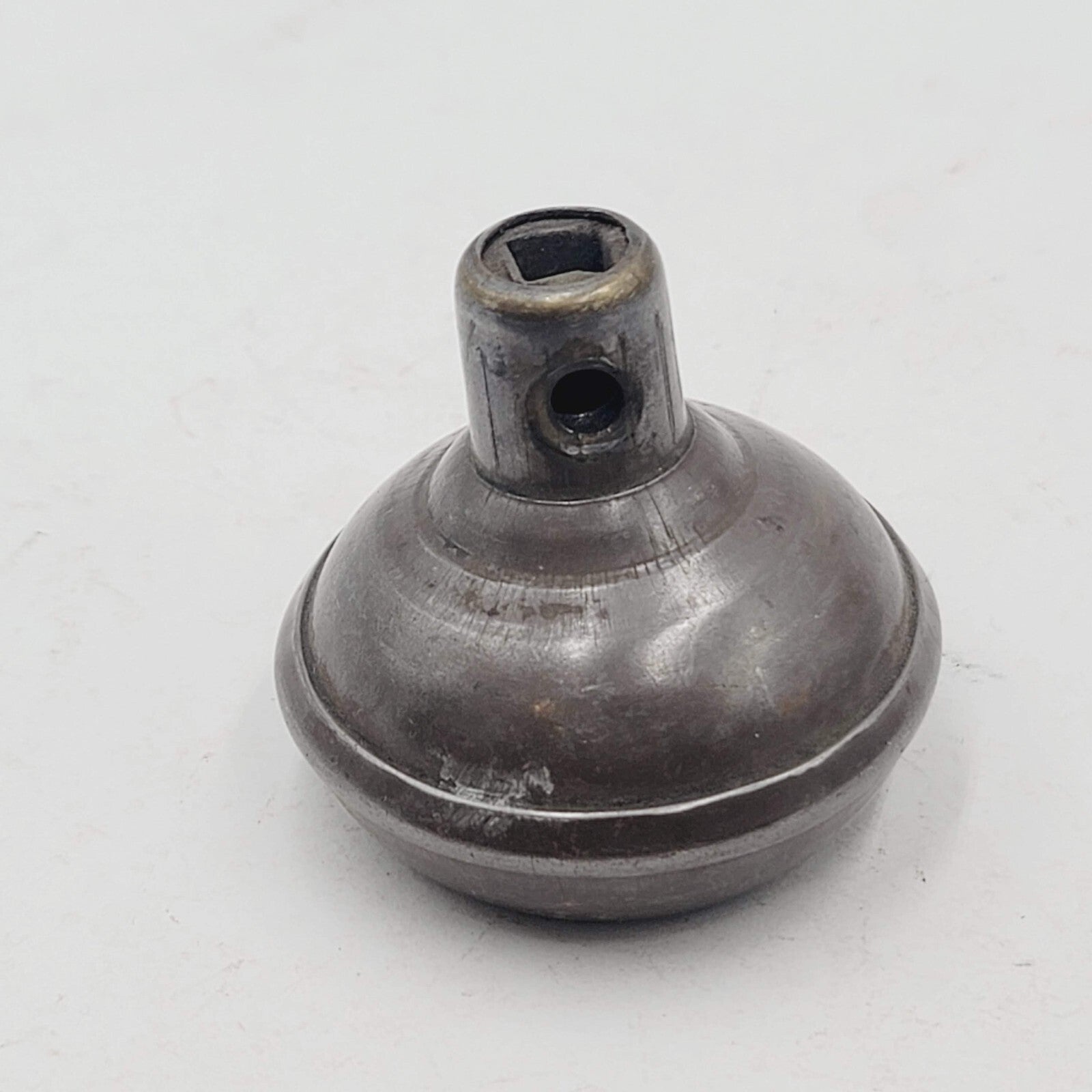 Vintage SINGLE Steel Doorknob Salvage Door Hardware 2.25" (204dk)