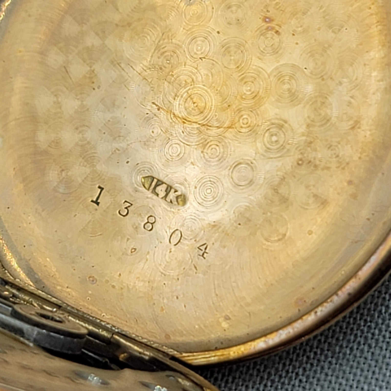 14k Yellow Gold Waltham 9 Jewel Hunter Case Pocket Watch Size 6
