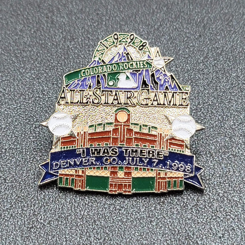 1998 MLB ALL STAR GAME PIN COLORADO ROCKIES I WAS THERE DENVER CO JULY 7 1998