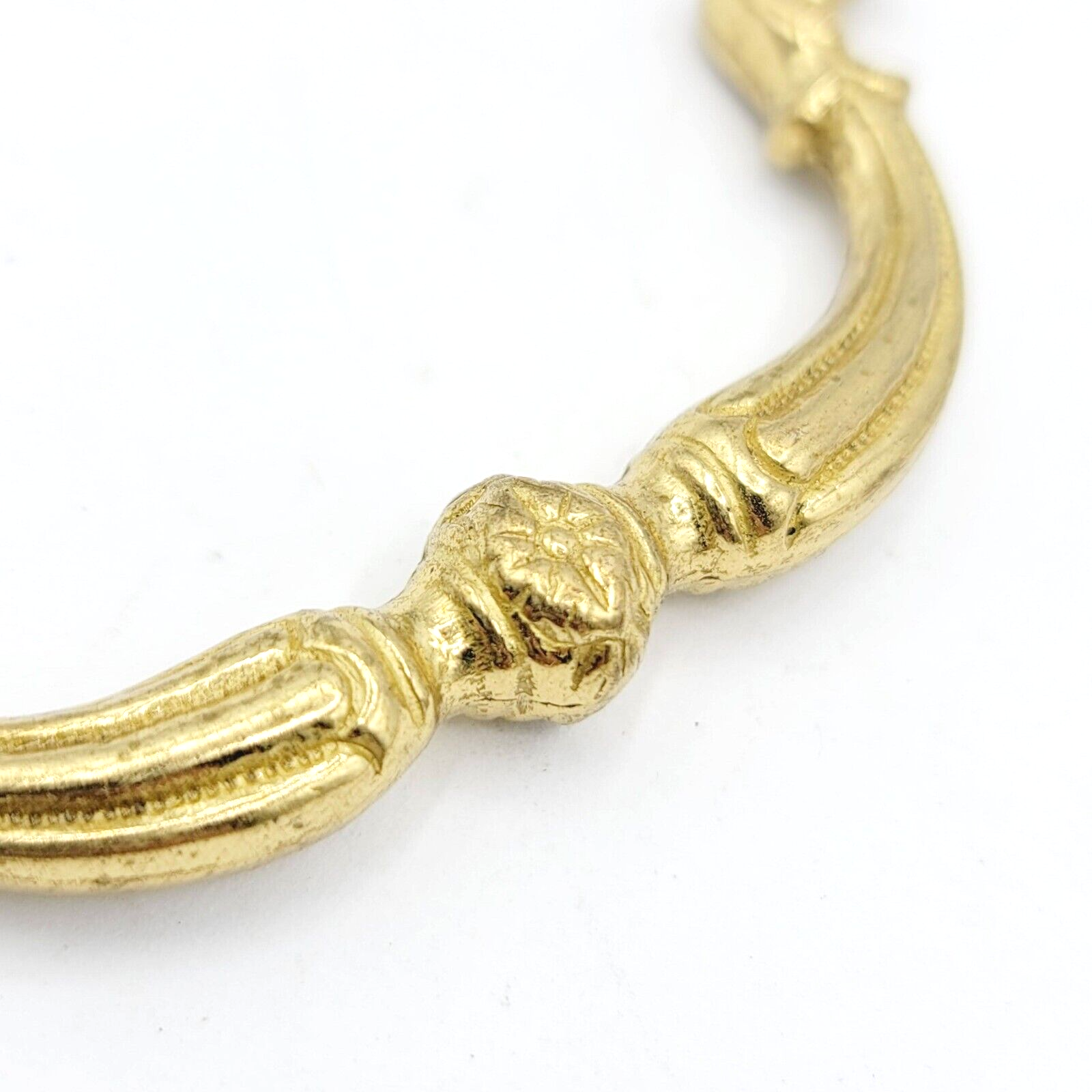 Vintage Brass Ornate Bail Pull Handle Replacement 2.75" Salvage Reclaimed
