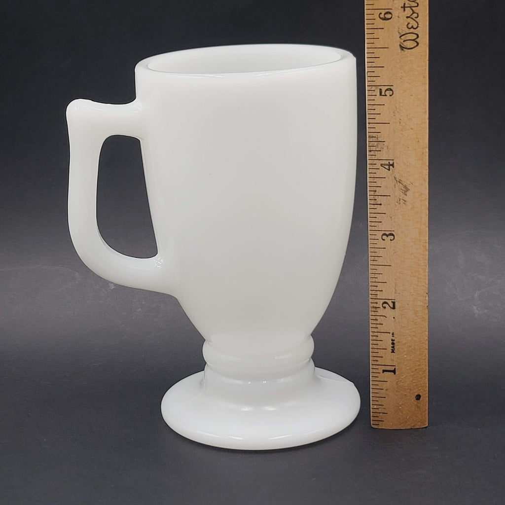 Vintage Disneyland Walt Disney Productions Gold Text Milk Glass Mug GRANDMA