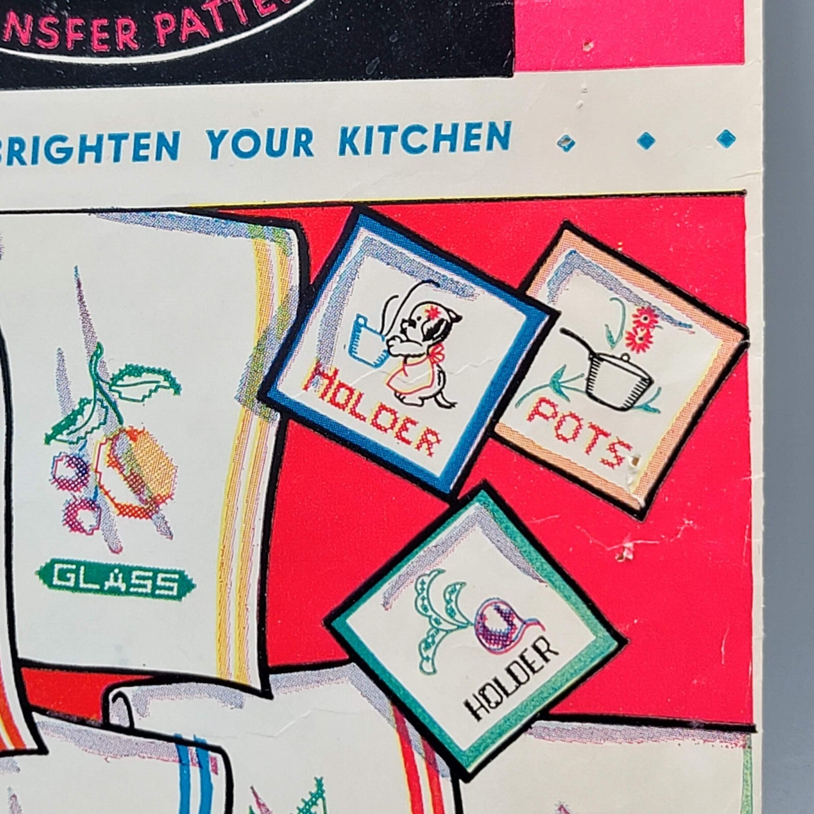 Vintage Vogart Transfer Pattern 211 Fruits and Vegetables