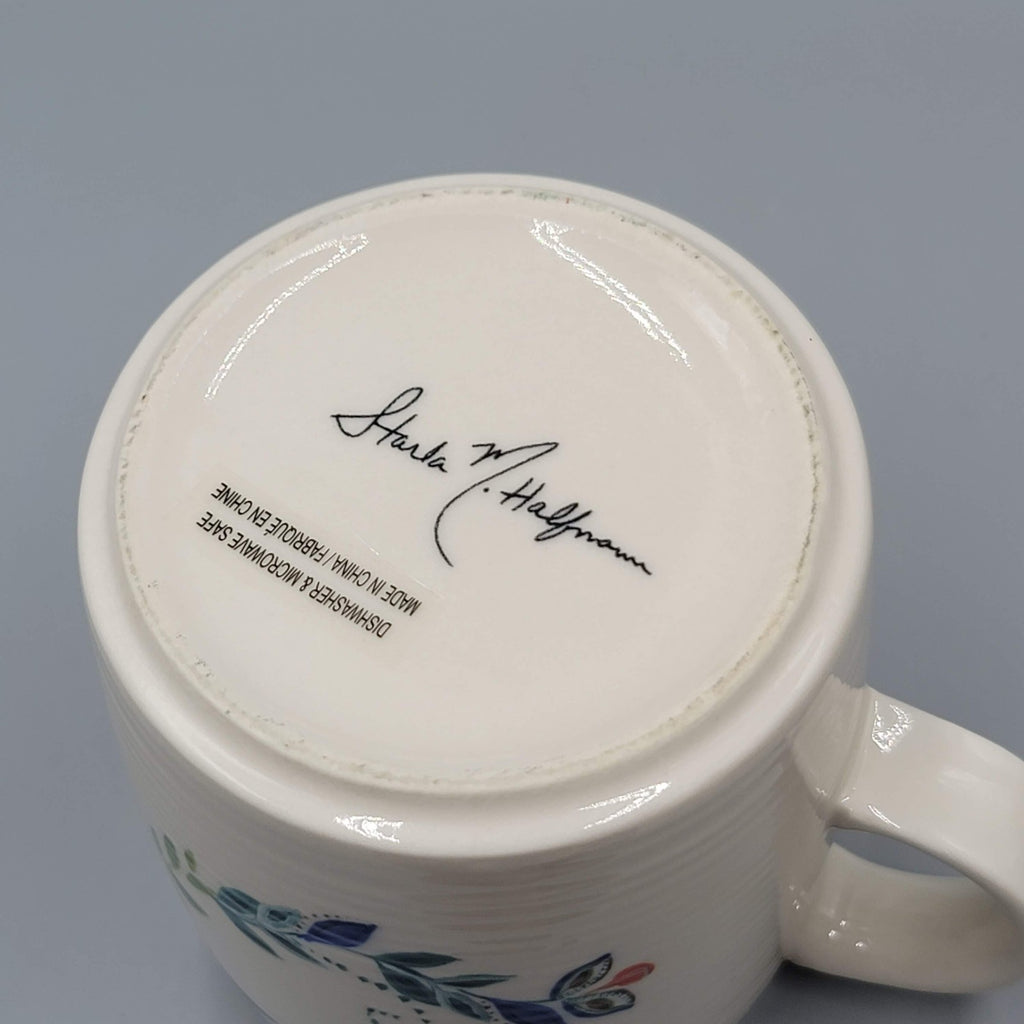 Anthropologie Petal Palette Monogram Letter G Initial Mug Starla M Halfmann