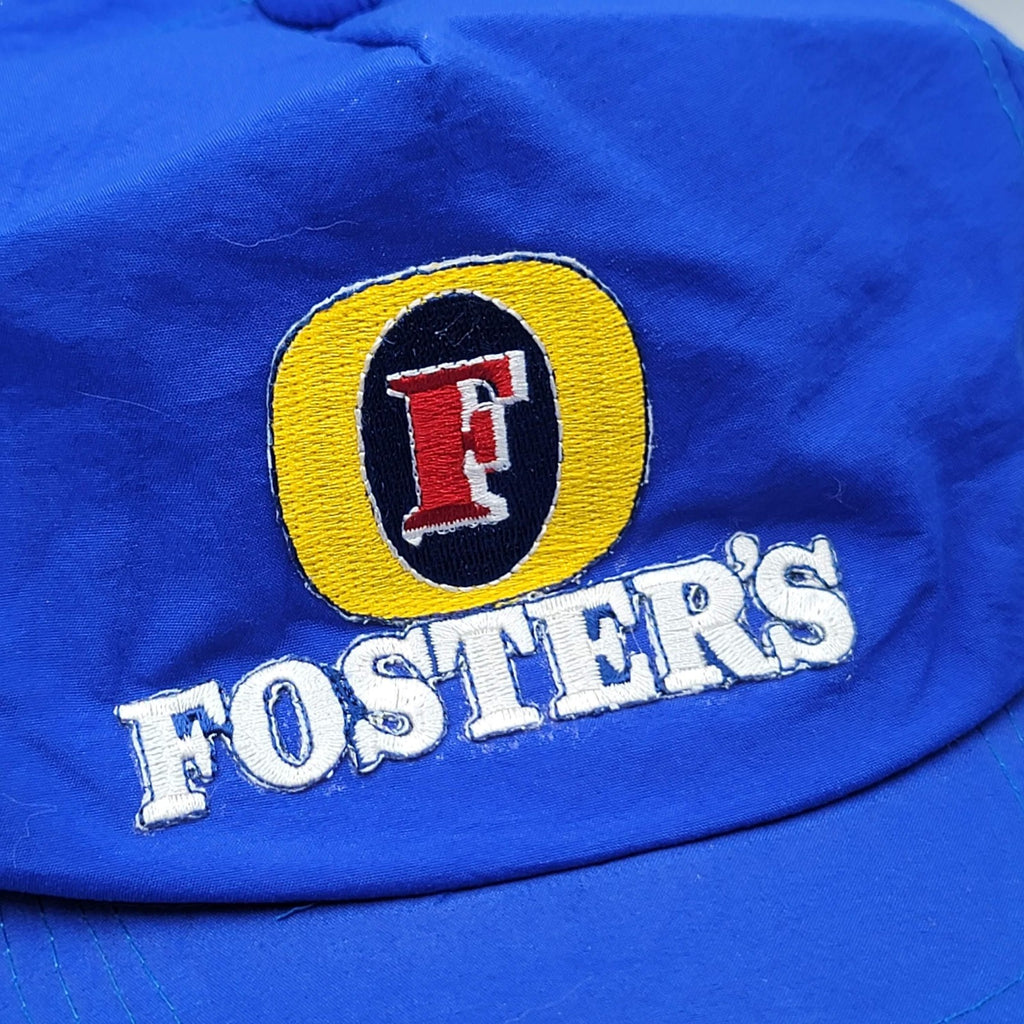 Foster's Hat Cap Snap Back Blue Embroidered Beer Advertising Baseball Mens