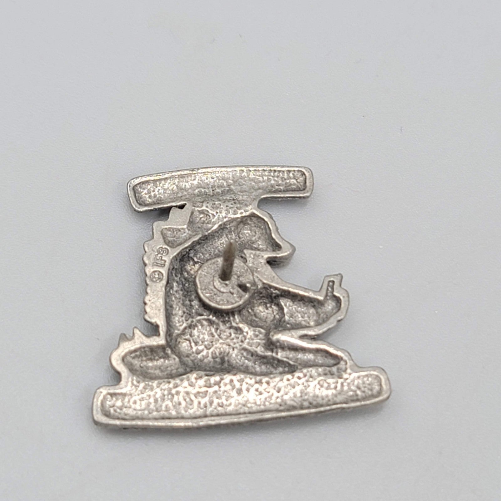 Vintage Reading is Dino Mite Stegosaurus Pewter Lapel Pin Dinomite 1"