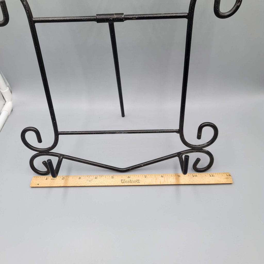 Large Tabletop Display Stand Easel Black Metal Iron Books Art Wedding Party 17in