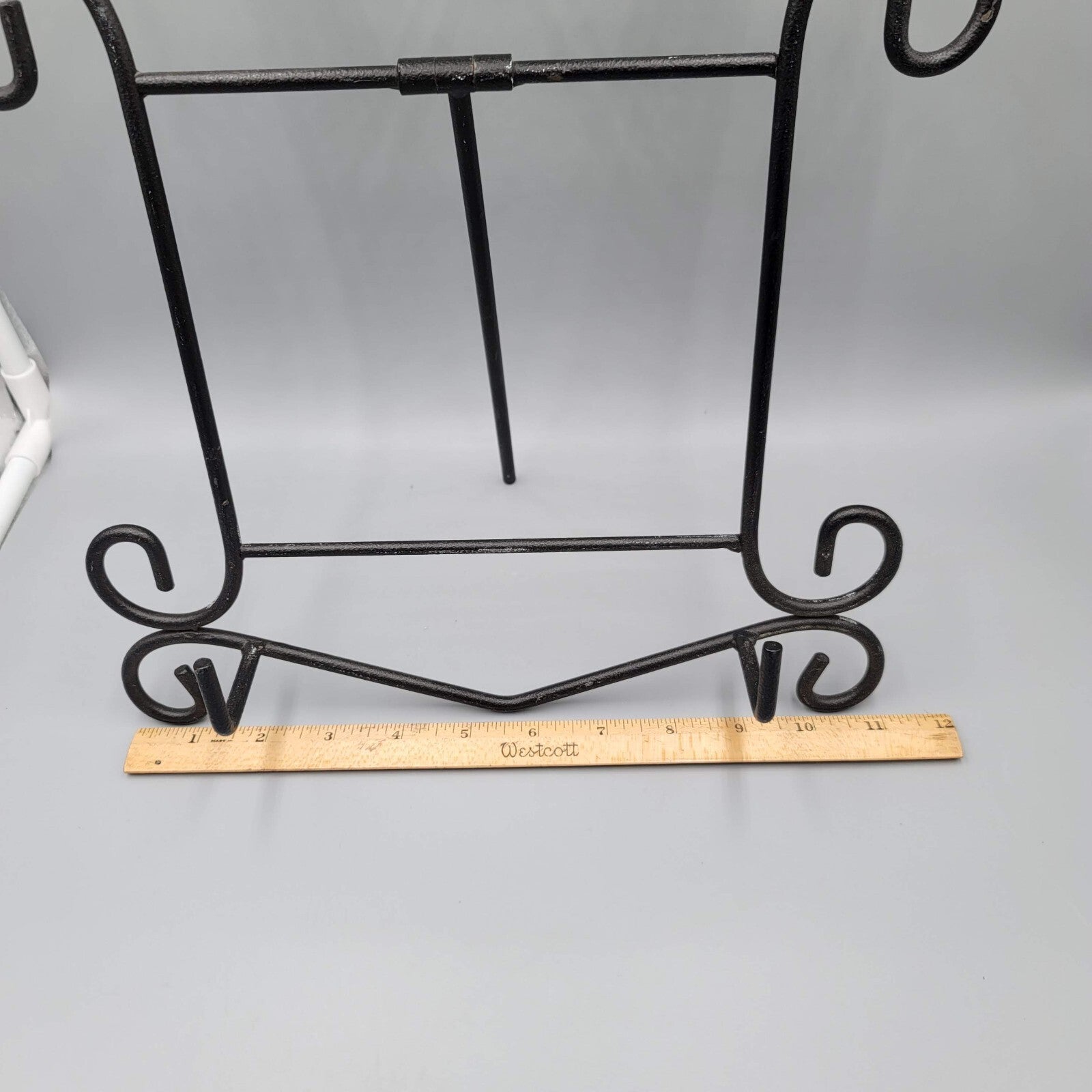 Large Tabletop Display Stand Easel Black Metal Iron Books Art Wedding Party 17in
