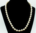 Vintage MONET Necklace Faux Pearl and Seed Bead White Estate Jewelry 19"