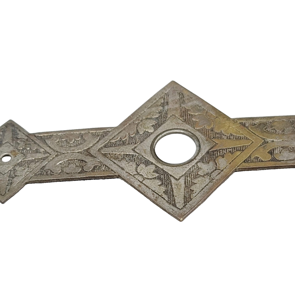 Vintage Brass Drawer Pull Backplate SINGLE 3.5" holes