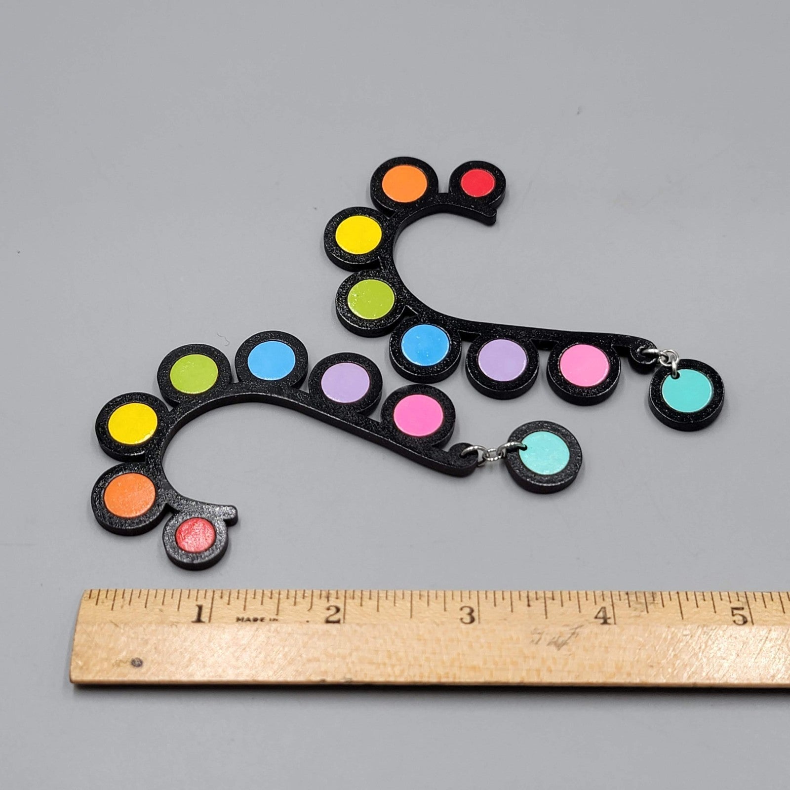 Pride Rainbow Statement Ear Wrap Cuff Pair