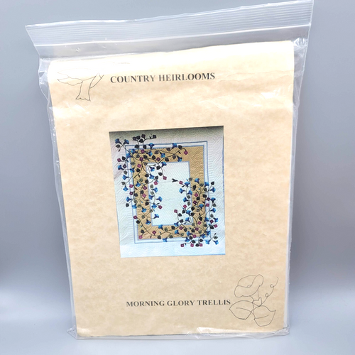 Country Heirlooms Morning Glory Trellis Quilt Pattern Only Size 92"x110"