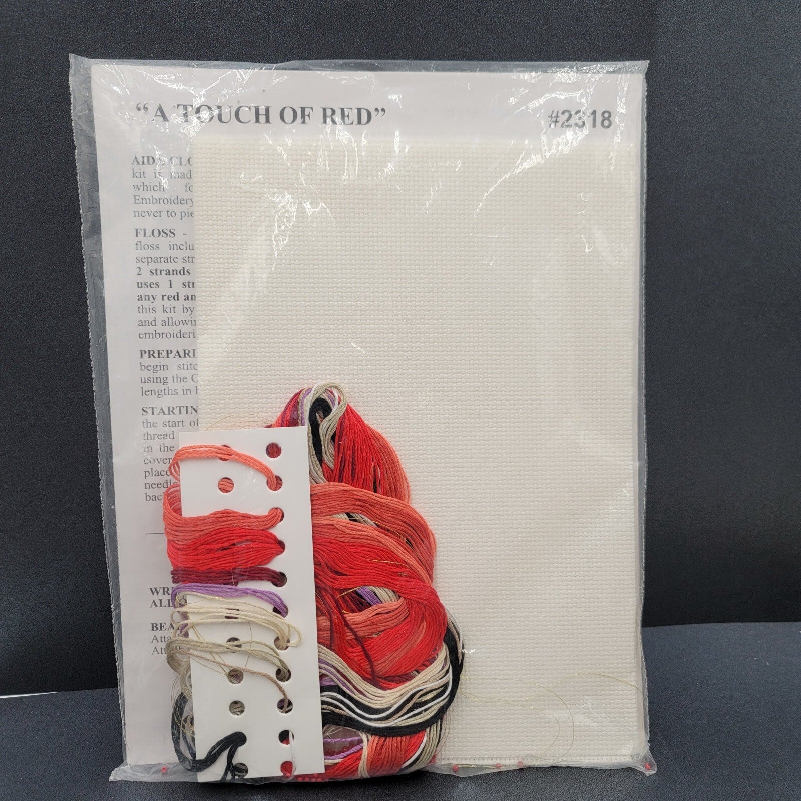 Design Works A Touch of Red Counted Cross Stitch Kit 2318 Red Hat Society NEW