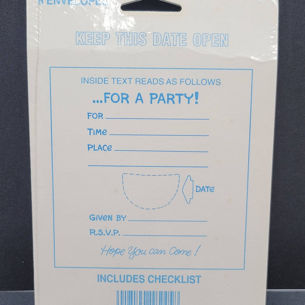 Ziggy Party 8 Invitations American Greetings Vintage NOS Sealed Keep This Date