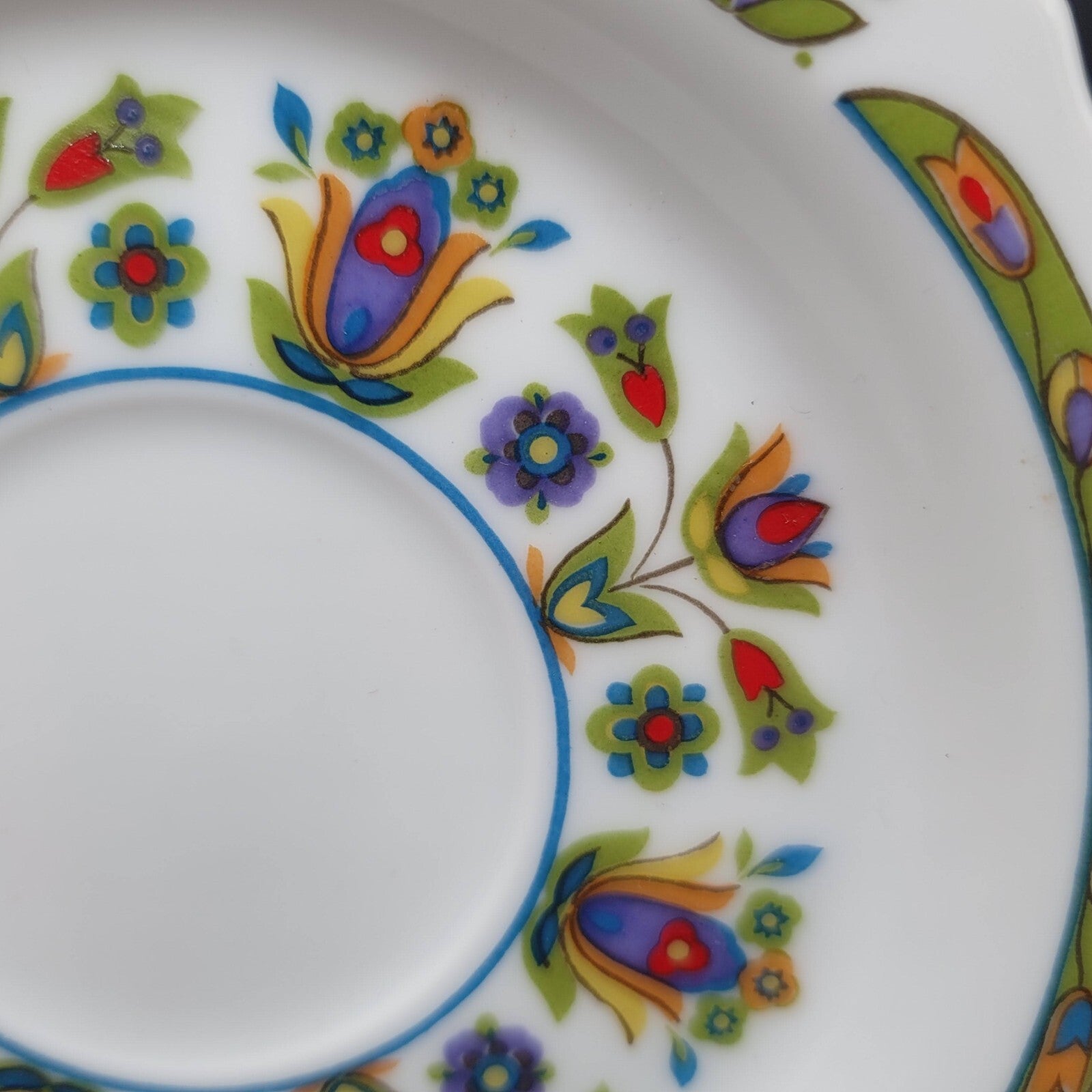 Vtg SANGO One World HELLESPONT 8001 Japan Floral Bowl Saucer