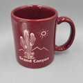 Grand Canyon Coffee Mug Souvenir Red Etched Design Made in USA