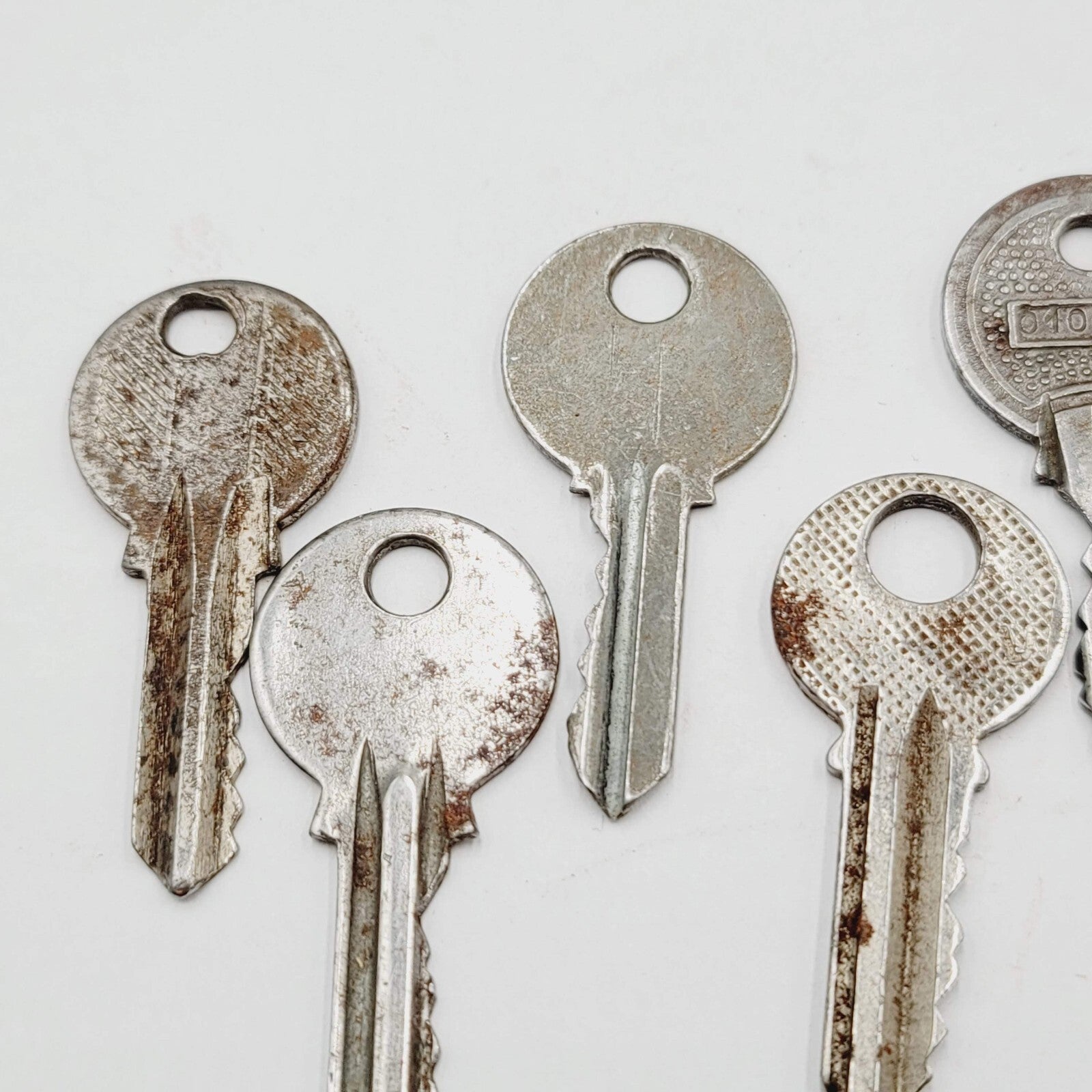 Vintage Key Lot of 6 Padlock Lock European Russian?