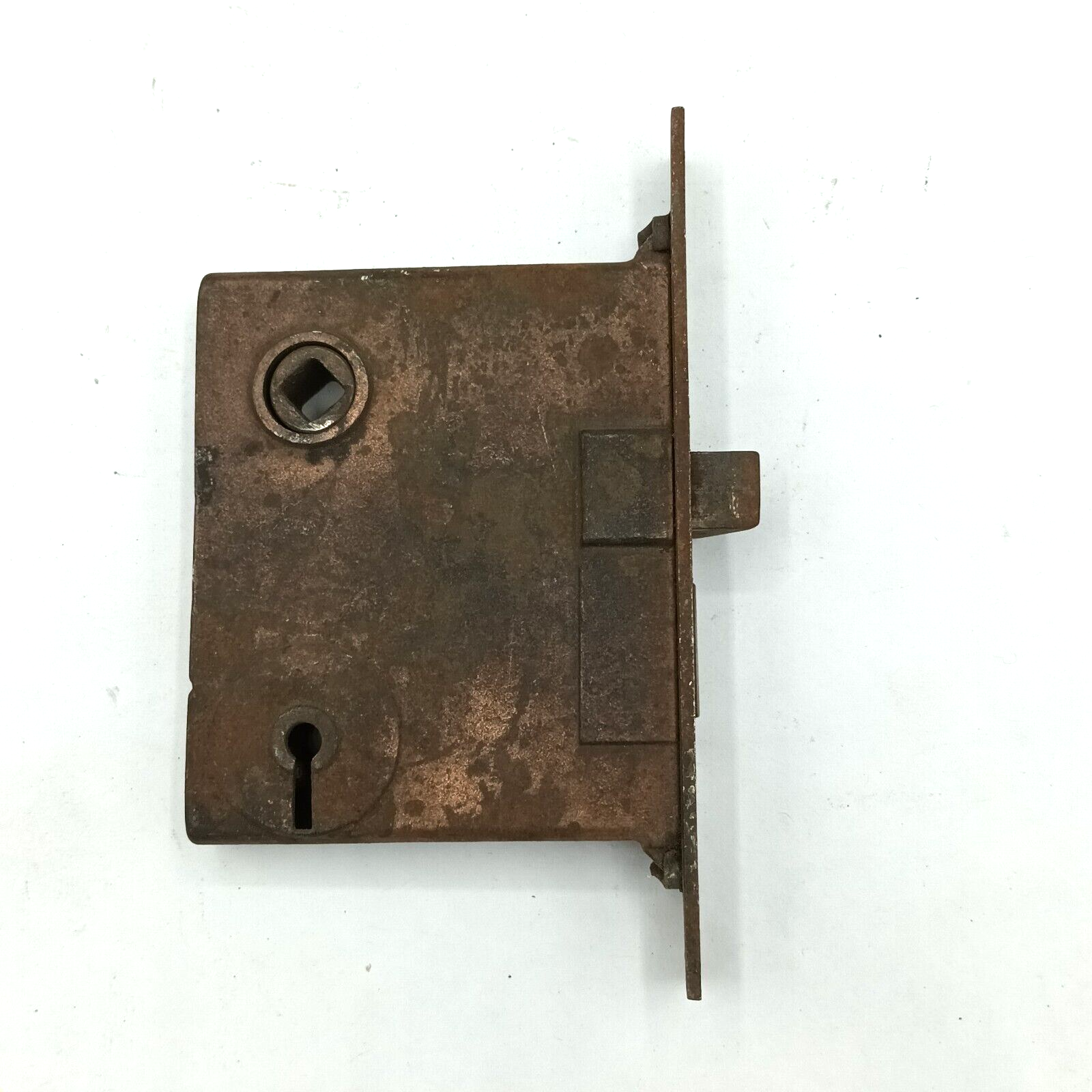 Vintage Mortise Lock Door Hardware Salvage Skeleton Keyhole NO Key B366