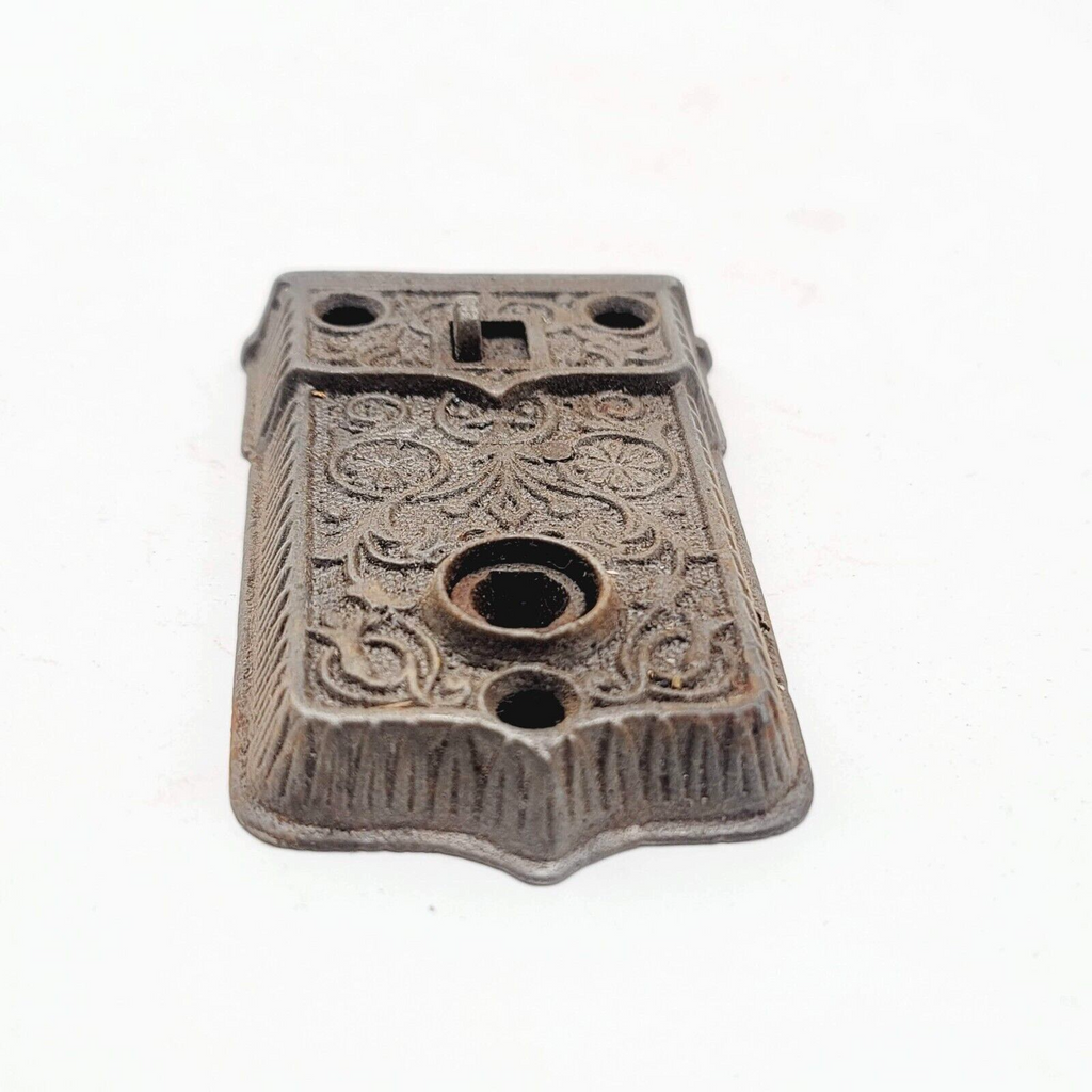 Antique Ornate Surface Mount Mortise Lock No Keeper No Key 1108B