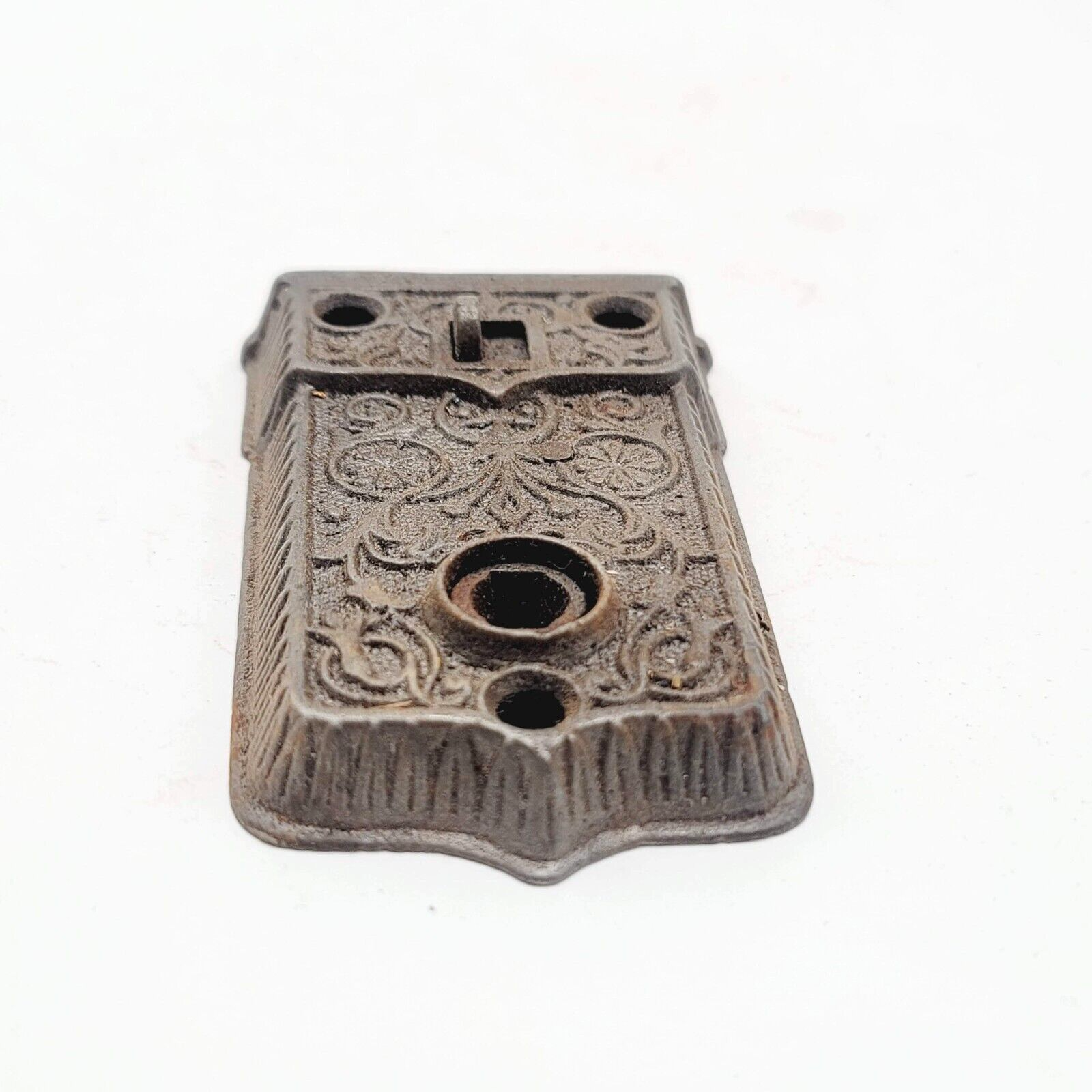 Antique Ornate Surface Mount Mortise Lock No Keeper No Key 1108B