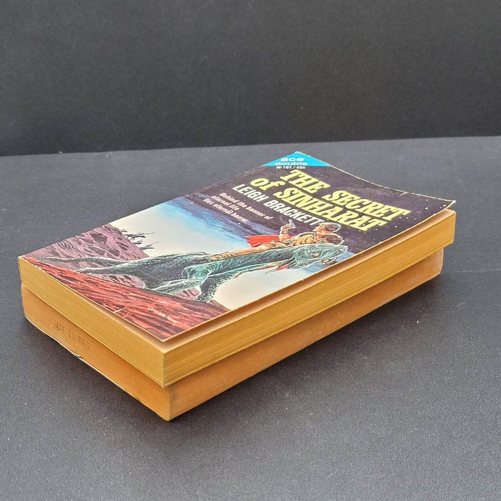 Lot of 2 ACE DOUBLE Leigh Brackett and John Rackham Vintage Science Fiction PPBK
