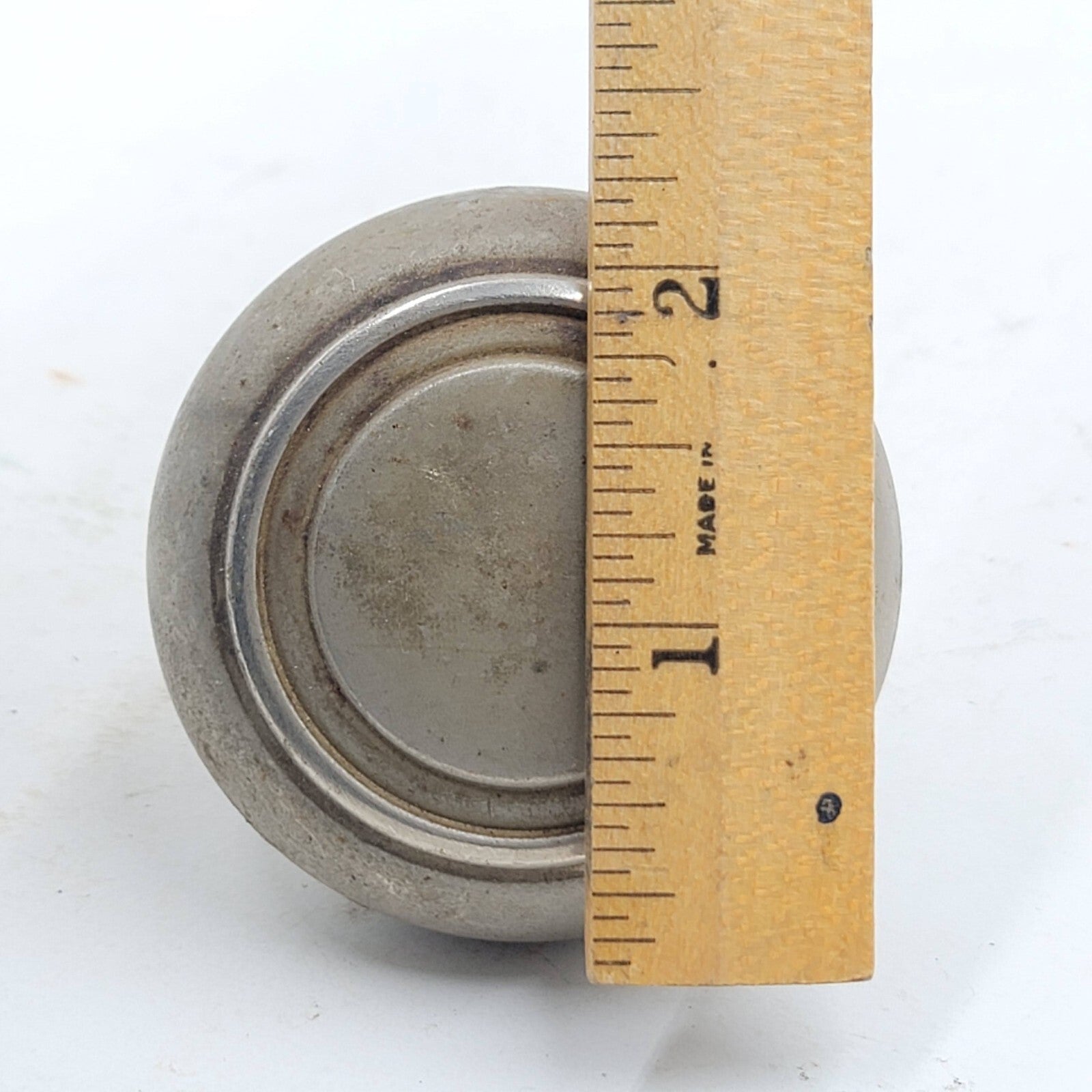 Vintage SINGLE Steel Doorknob Salvage Reclaimed Door Hardware 2.25 in 6674