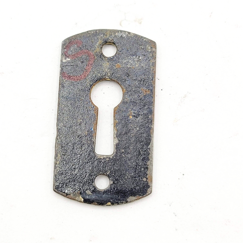Vintage Cast Iron Eastlake Skeleton Key hole Escutcheon Salvage 1.75"x 1"   7012