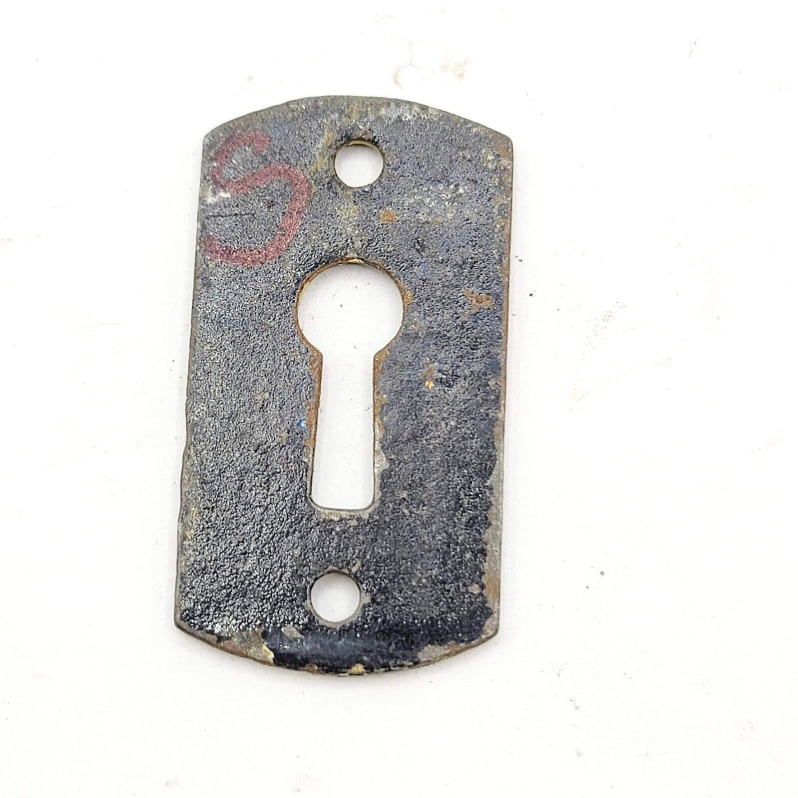 Vintage Cast Iron Eastlake Skeleton Key hole Escutcheon Salvage 1.75"x 1"   7012