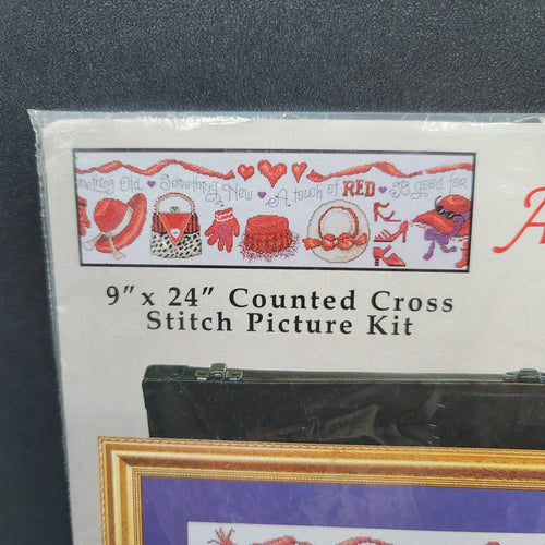 Design Works A Touch of Red Counted Cross Stitch Kit 2318 Red Hat Society NEW