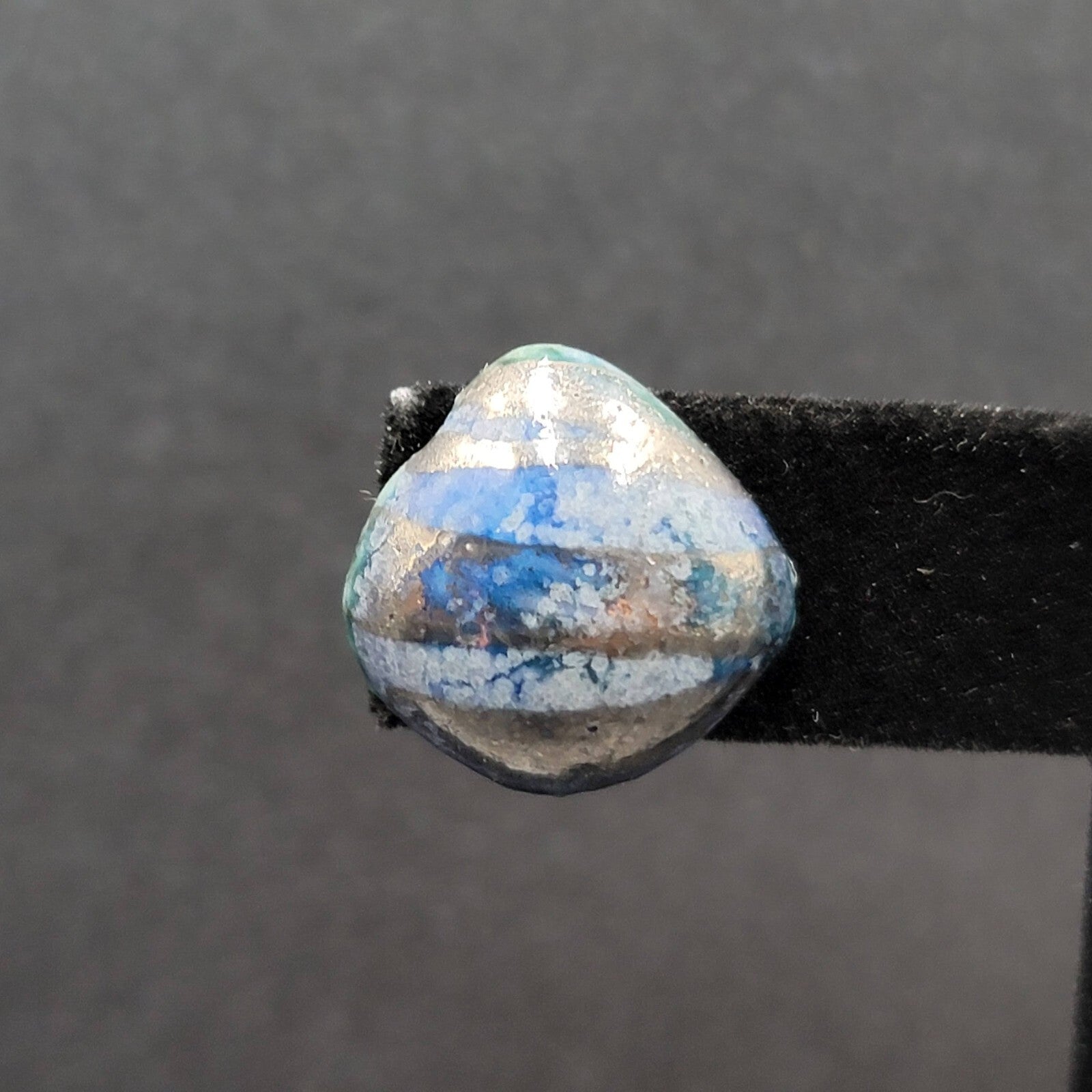 Vintage Pierced Earrings Ceramic Hand Painted Studs 5/8"