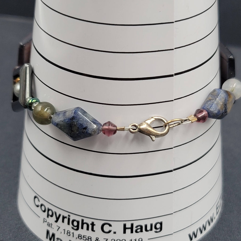 Beaded Bracelet Shell Pearl Gemstone Multicolor Eclectic and Unique