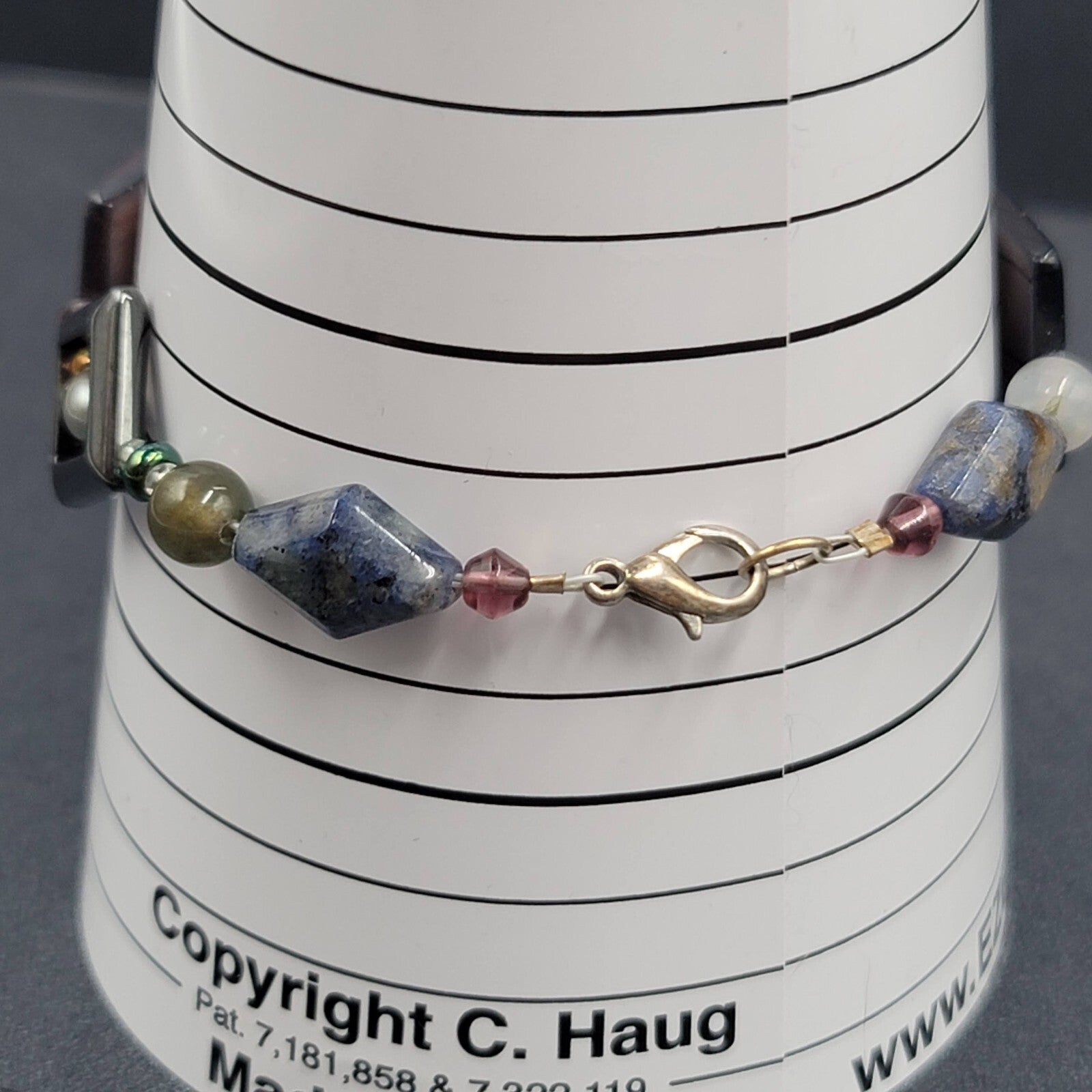 Beaded Bracelet Shell Pearl Gemstone Multicolor Eclectic and Unique