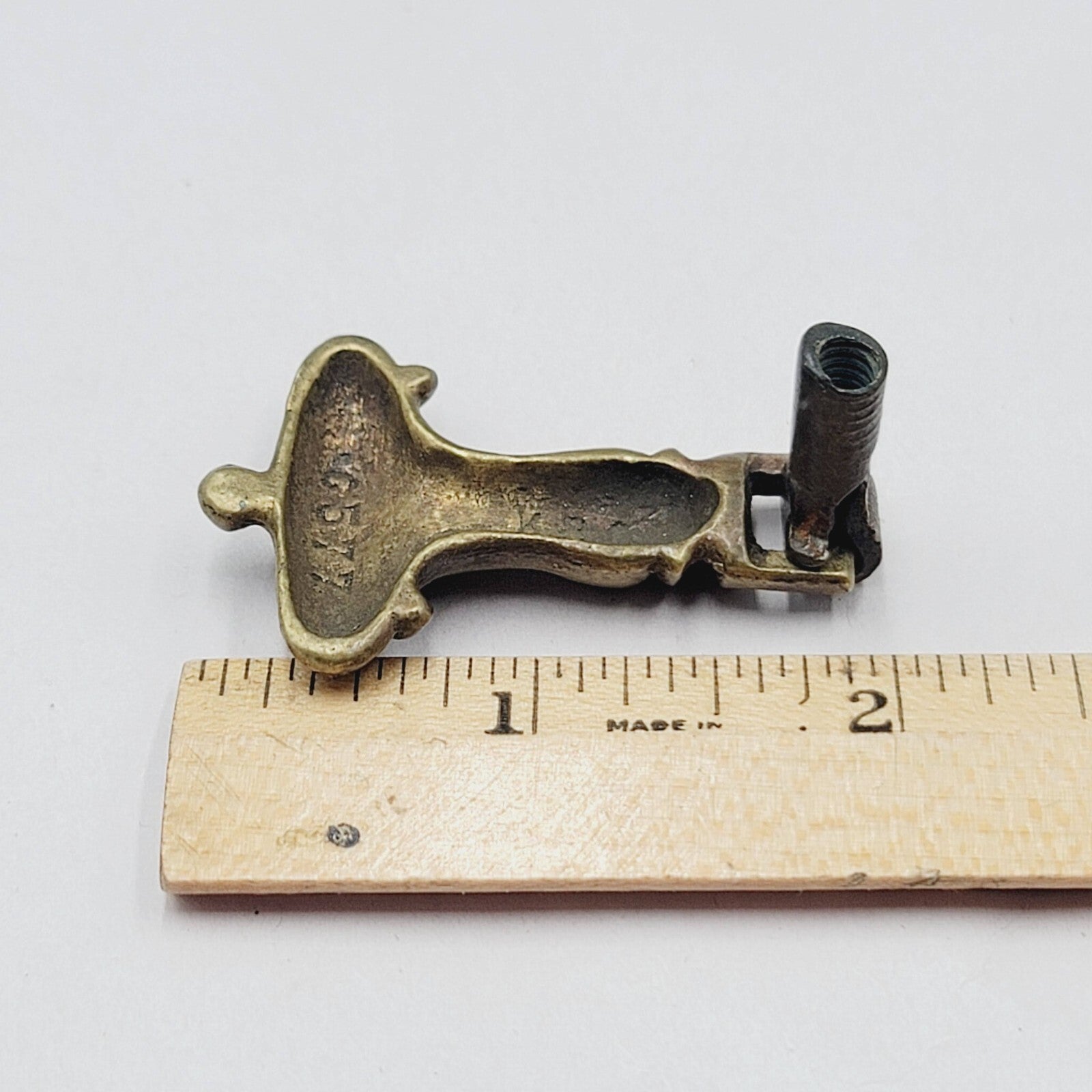 Vintage Brass Drawer Pull Salvage Hardware Reclaimed Part SINGLE ONLY 1 7/8"