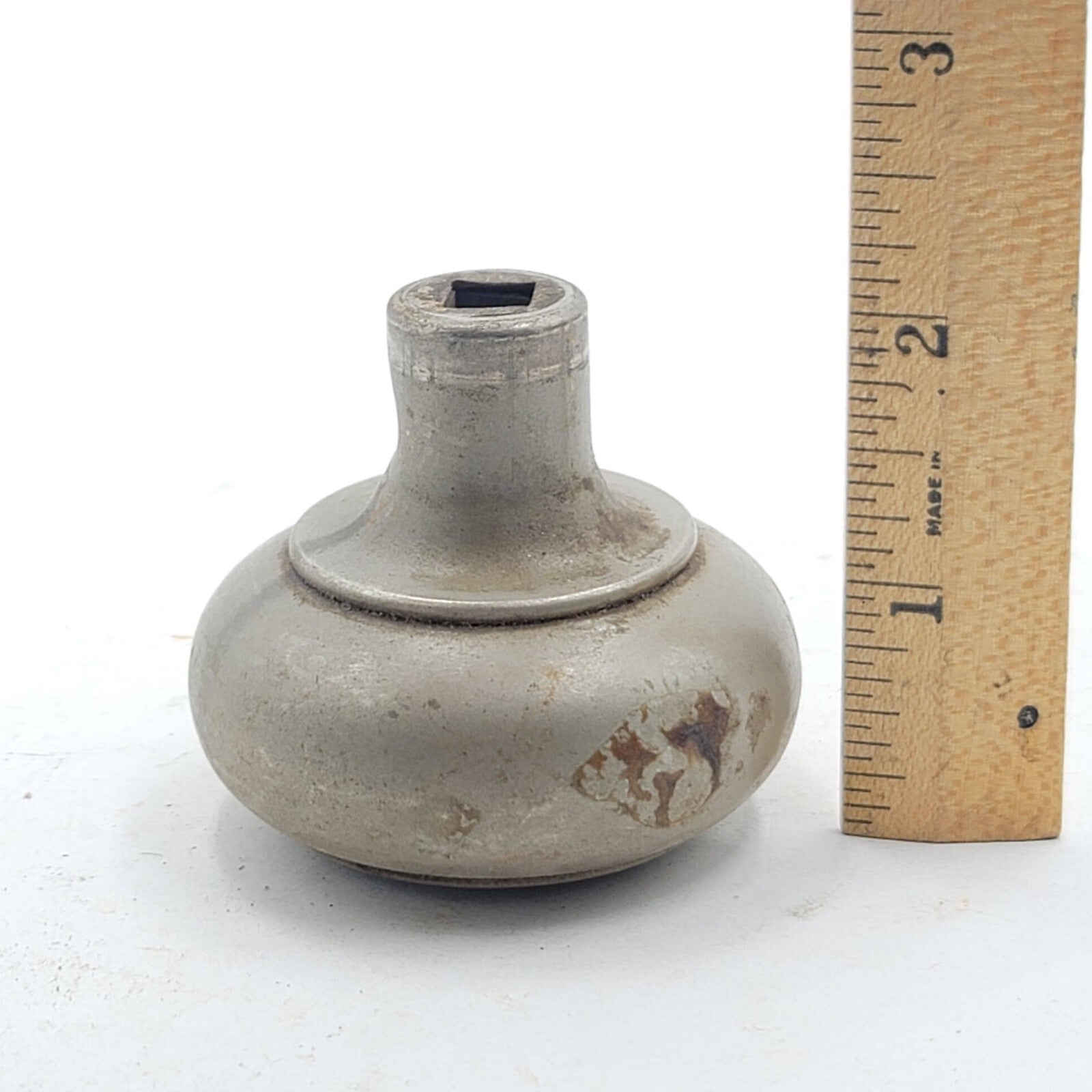Vintage SINGLE Steel Doorknob Salvage Reclaimed Door Hardware 2.25 in 6674