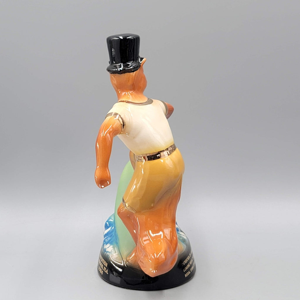 Jim Beam Small Fox 14th Convention Hollywood Fl. 1984 Paperweight Fox Surfing