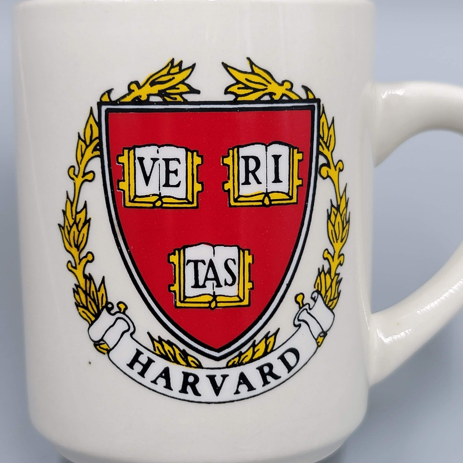 HARVARD University Classic Logo Veritas Shield White Coffee Mug Ivy League