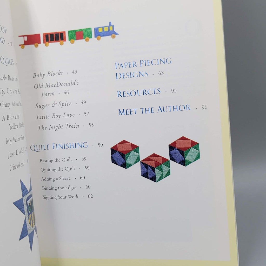Easy Paper-Pieced Baby Quilts by Carol Doak Quilt Pattern Book Softcover Craft