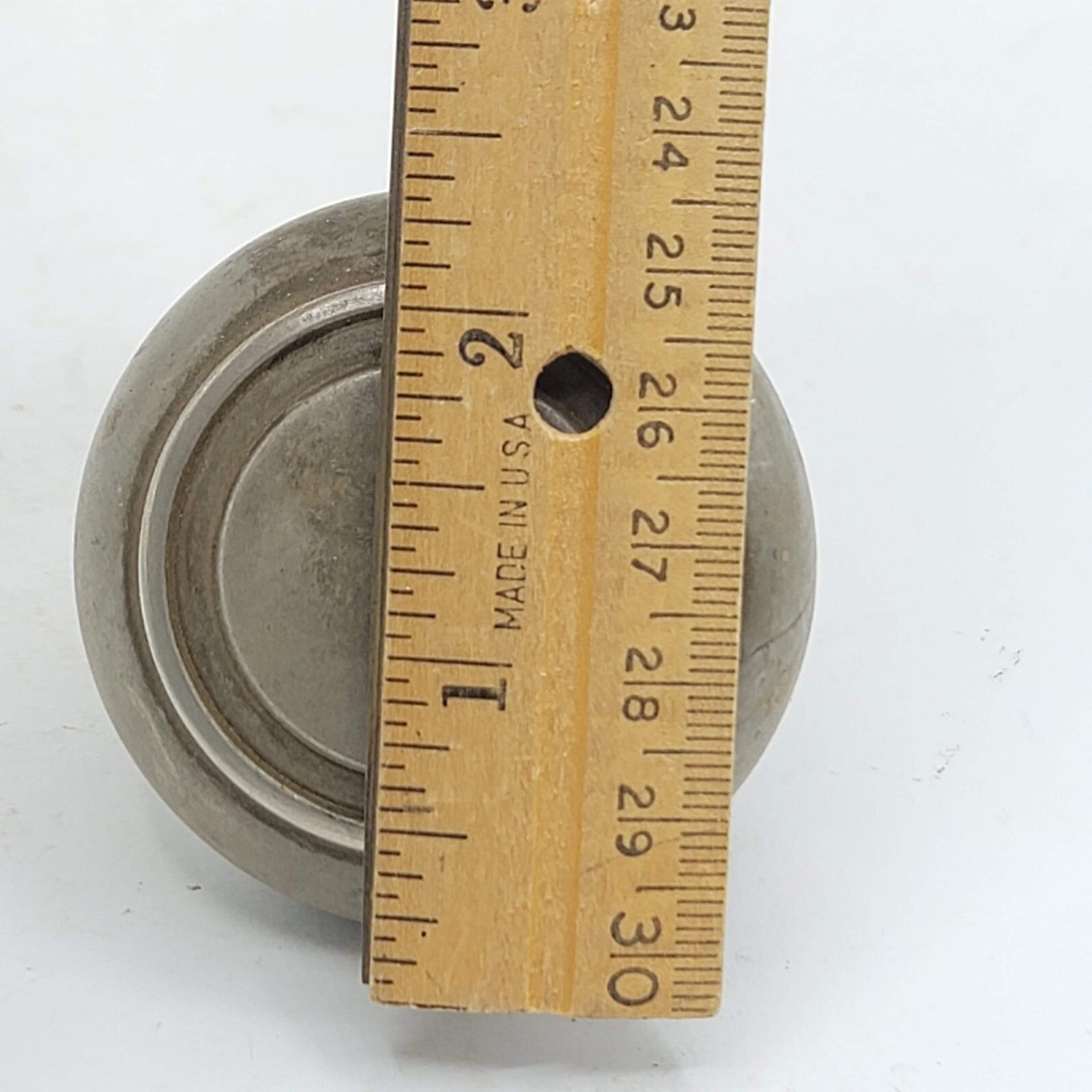 Single Vintage Steel Ring Door Knob Reclaimed Salvage 2.25"     74