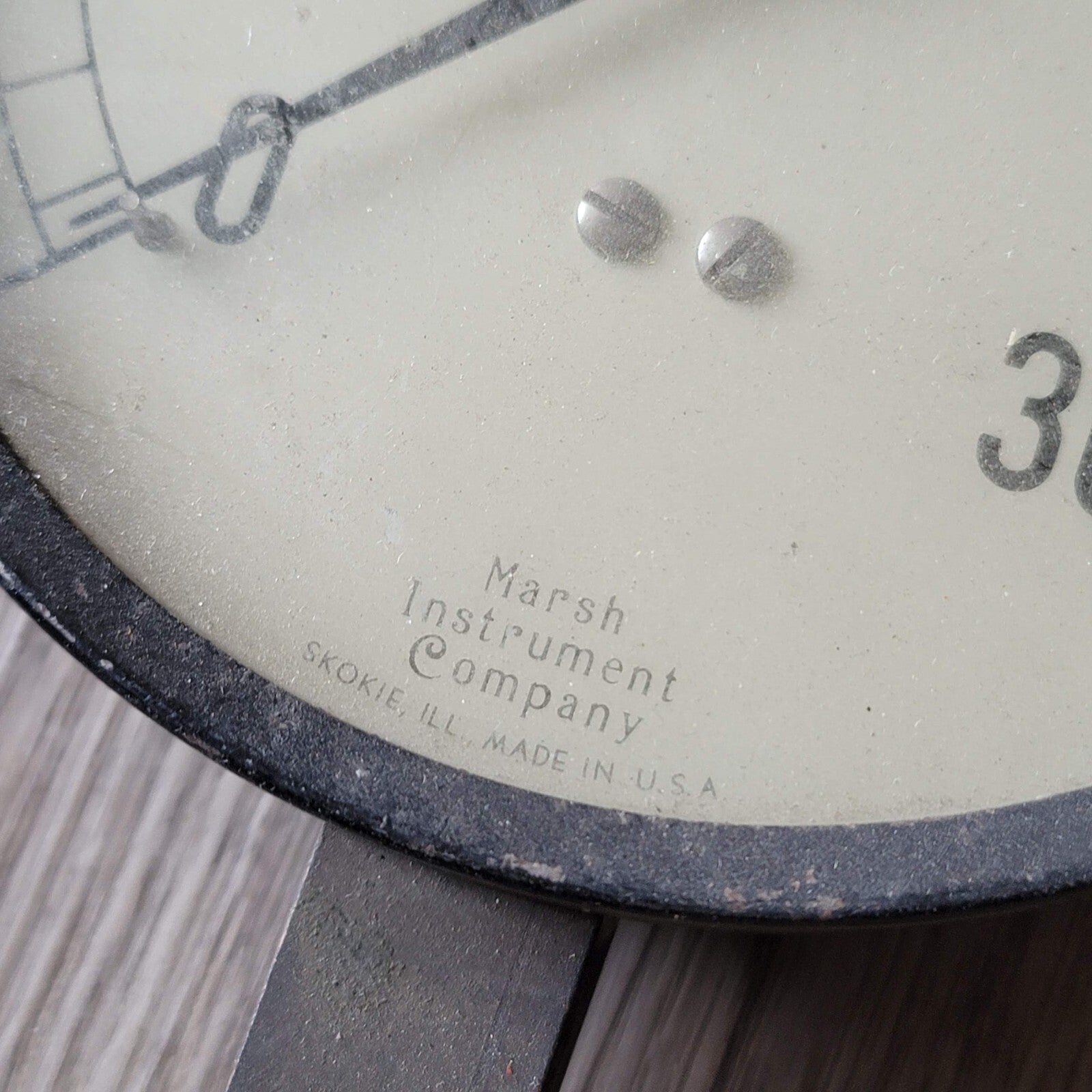Vintage Marsh Instrument Company Gauge 14"