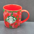 Starbucks Holiday 2020 Green Mermaid Logo Coffee Mug 12 Fl Oz Red Cup Poinsettia