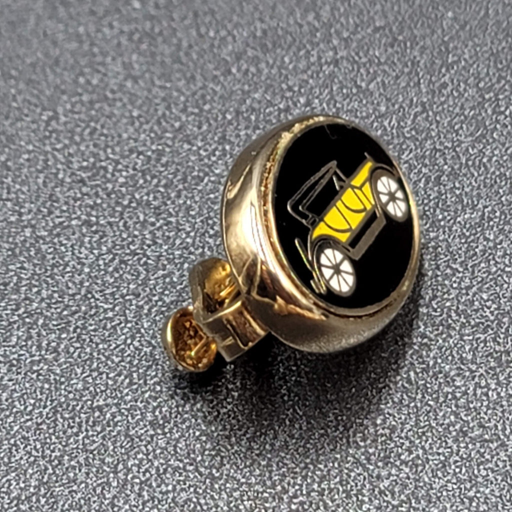 Vintage Swank Tie Clip Clasp Classic Car Cloisonne Enamel 1"