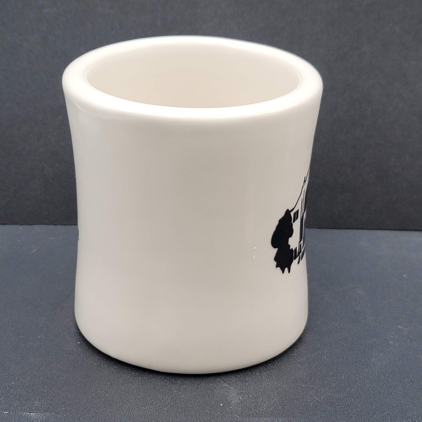 Vintage Munger Place Church Thick Diner Coffee Mug White Black