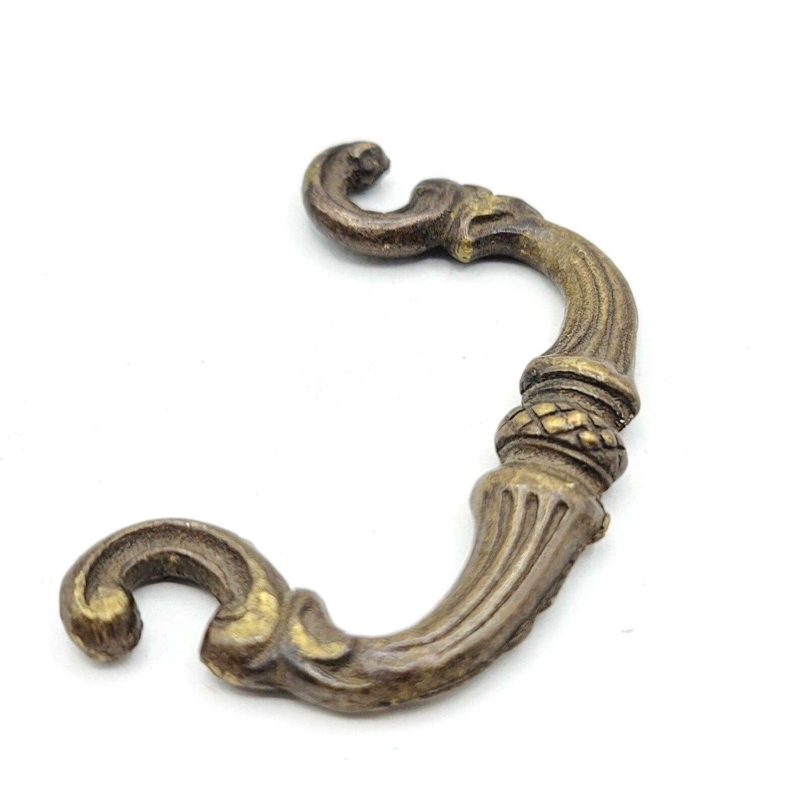 Vintage Brass Ornate Bail Pull Handle Replacement 1.75" Salvage Reclaimed 05
