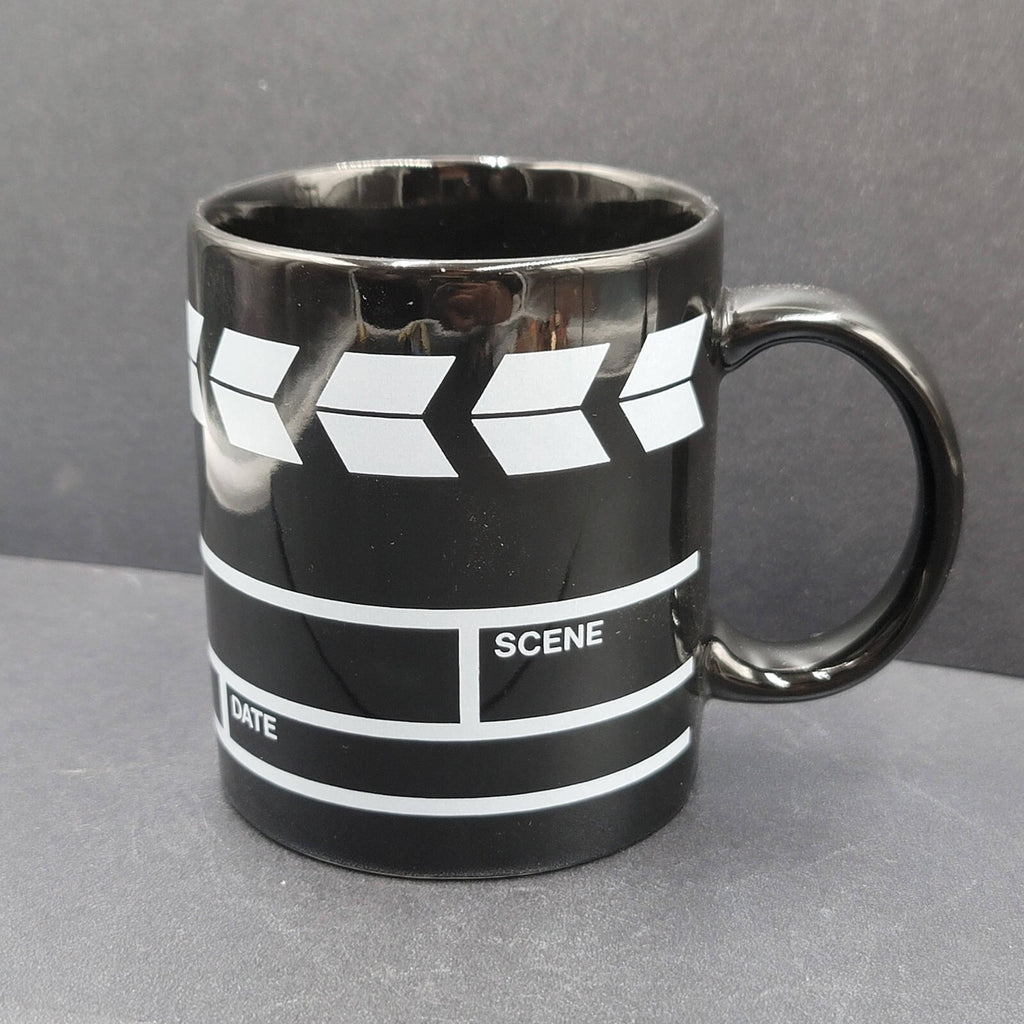 Universal Studios Coffee Mug Cup Black White Clapperboard Design