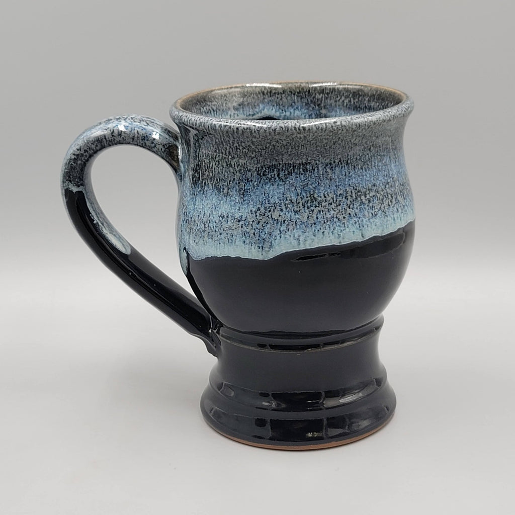 2013 Pleasure Faire Renaissance Festival  Blue Drip Pottery Goblet Mug