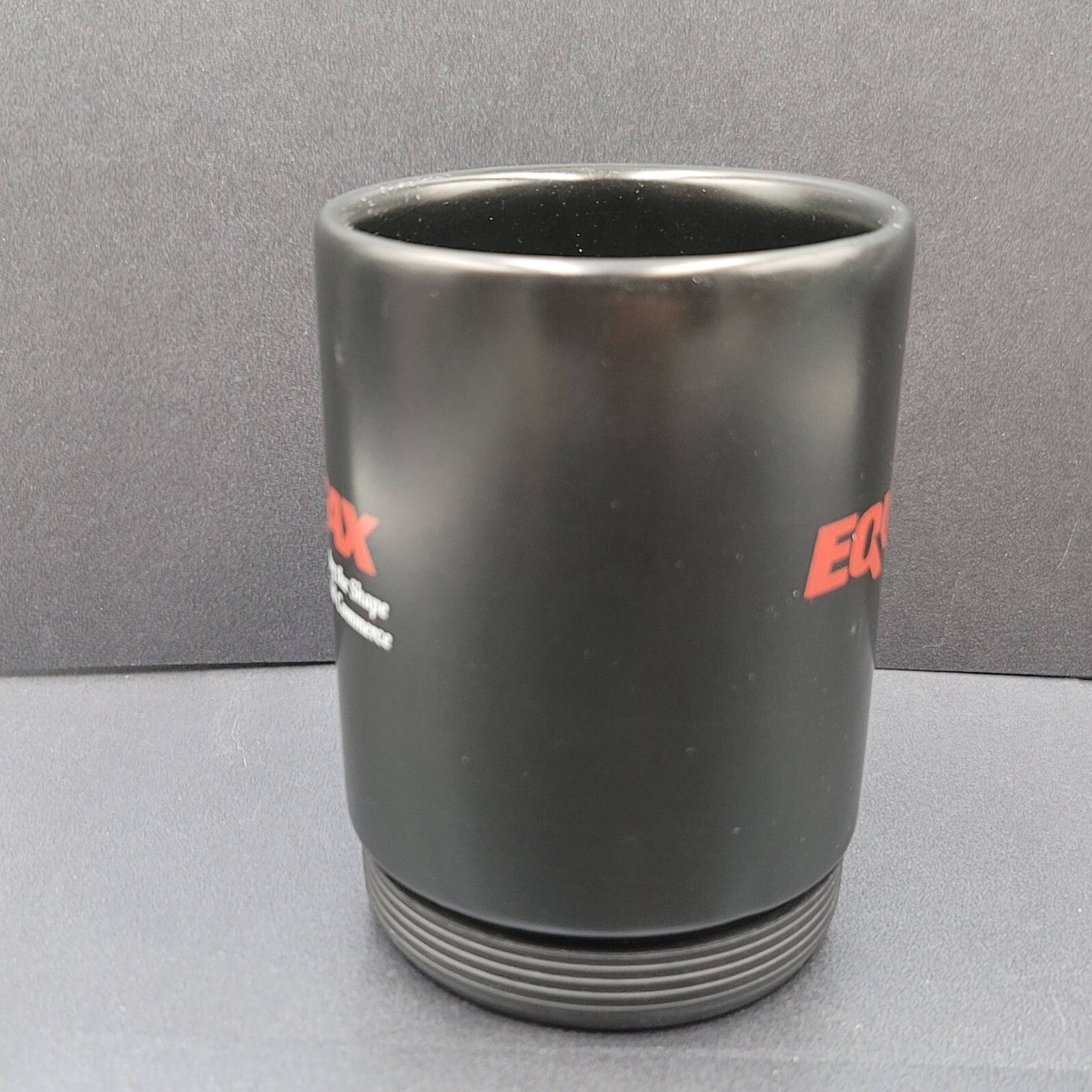 Equifax Coffee Mug Cup Black Advertising Rubber Bottom