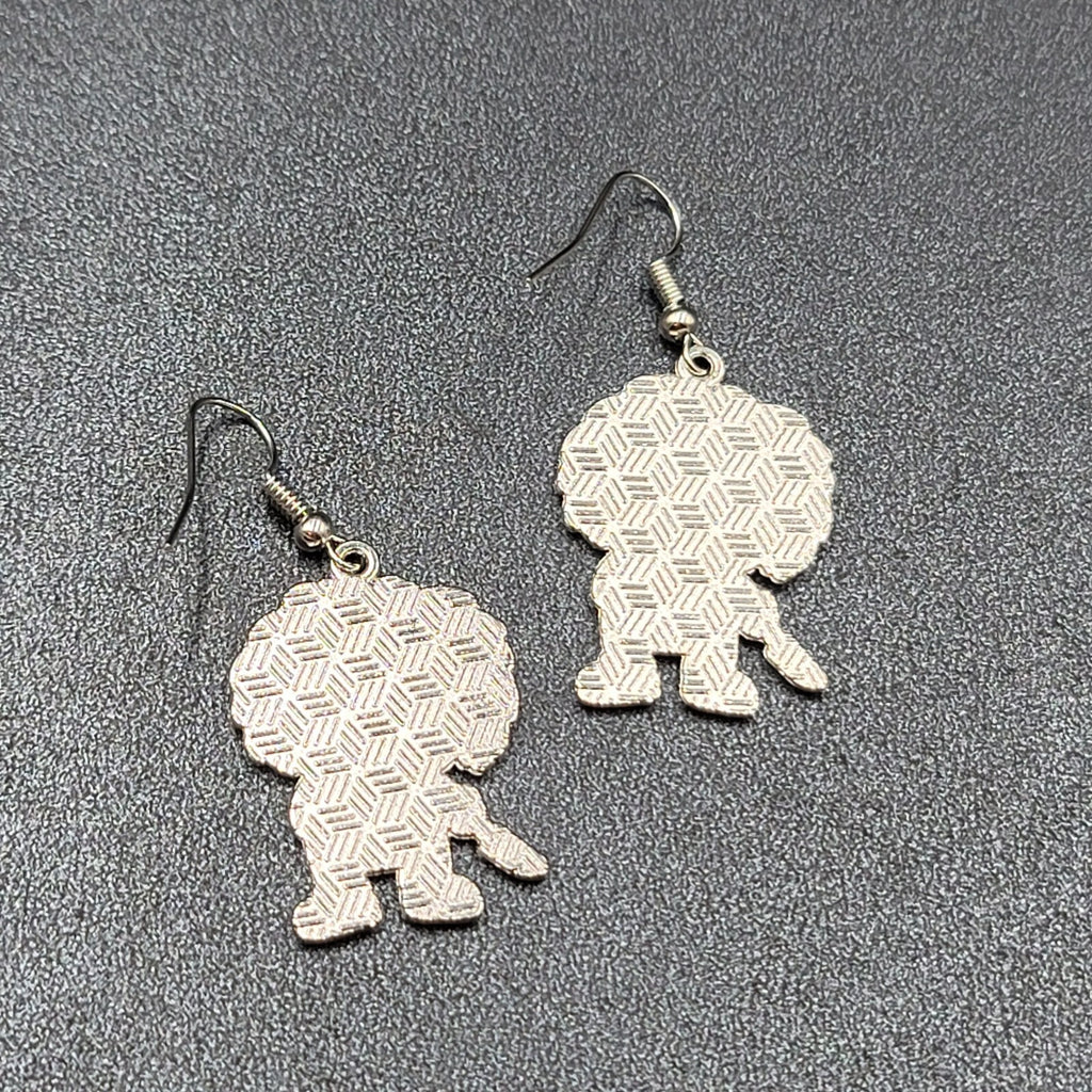 Chuckie Pierced Earrings Enamel Childs Play Horror Movie Dangle 1.25" 