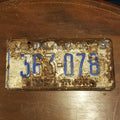 Vintage 1979 License Plate OKLAHOMA 363-078 12" x 6"