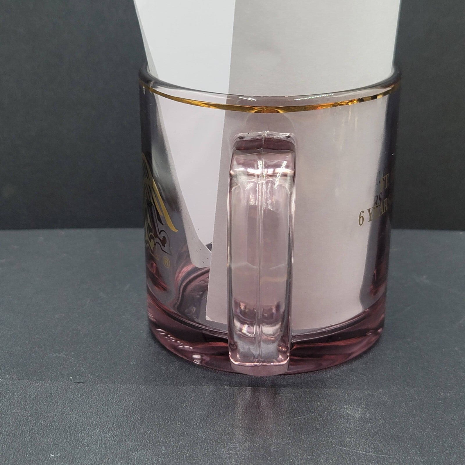 Anheuser Busch Ft Collins Brewery Purple Glass Mug 6 Years Aseptic Excellence