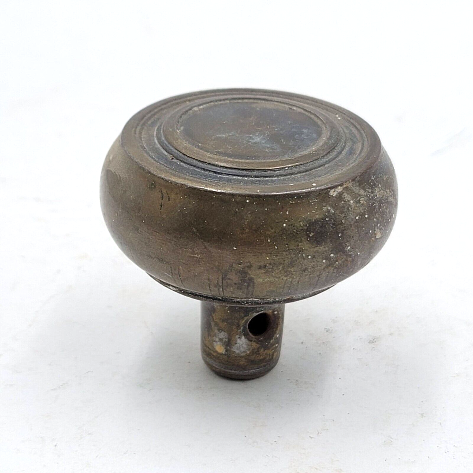 Vintage SINGLE Steel Doorknob Salvage Door Hardware 2.25"  dk69
