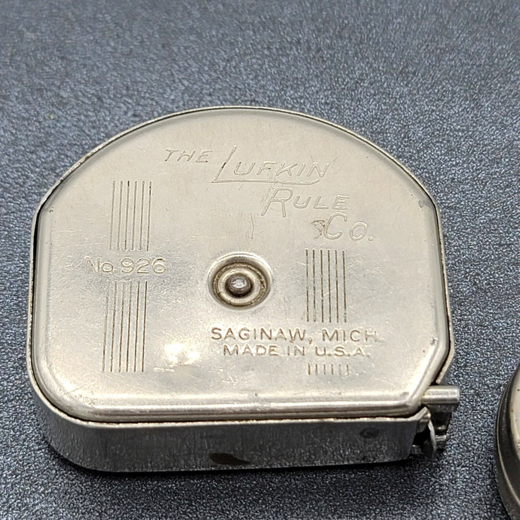Lot of 2 Vintage Lufkin Rule Co No 926 Tape Measure LITTLE PAL 3'